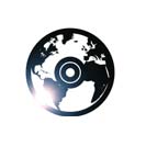 world and disc icon